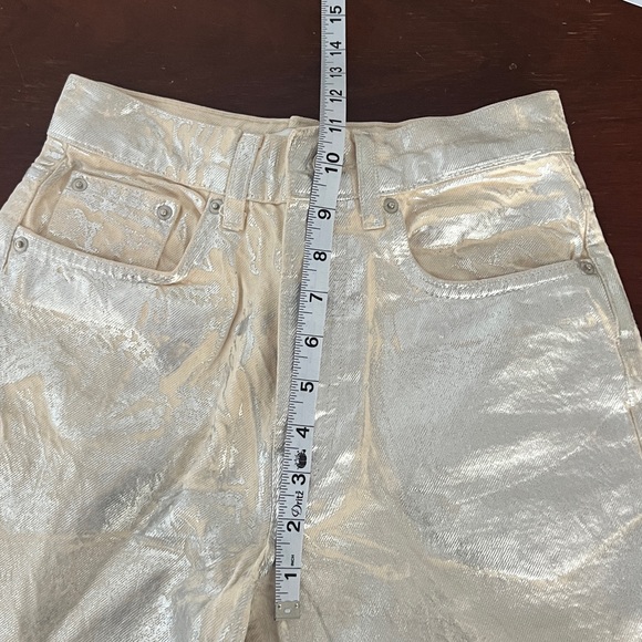 Zara Straight Leg, Cotton, Silver Jeans | 2 - Picture 11 of 16